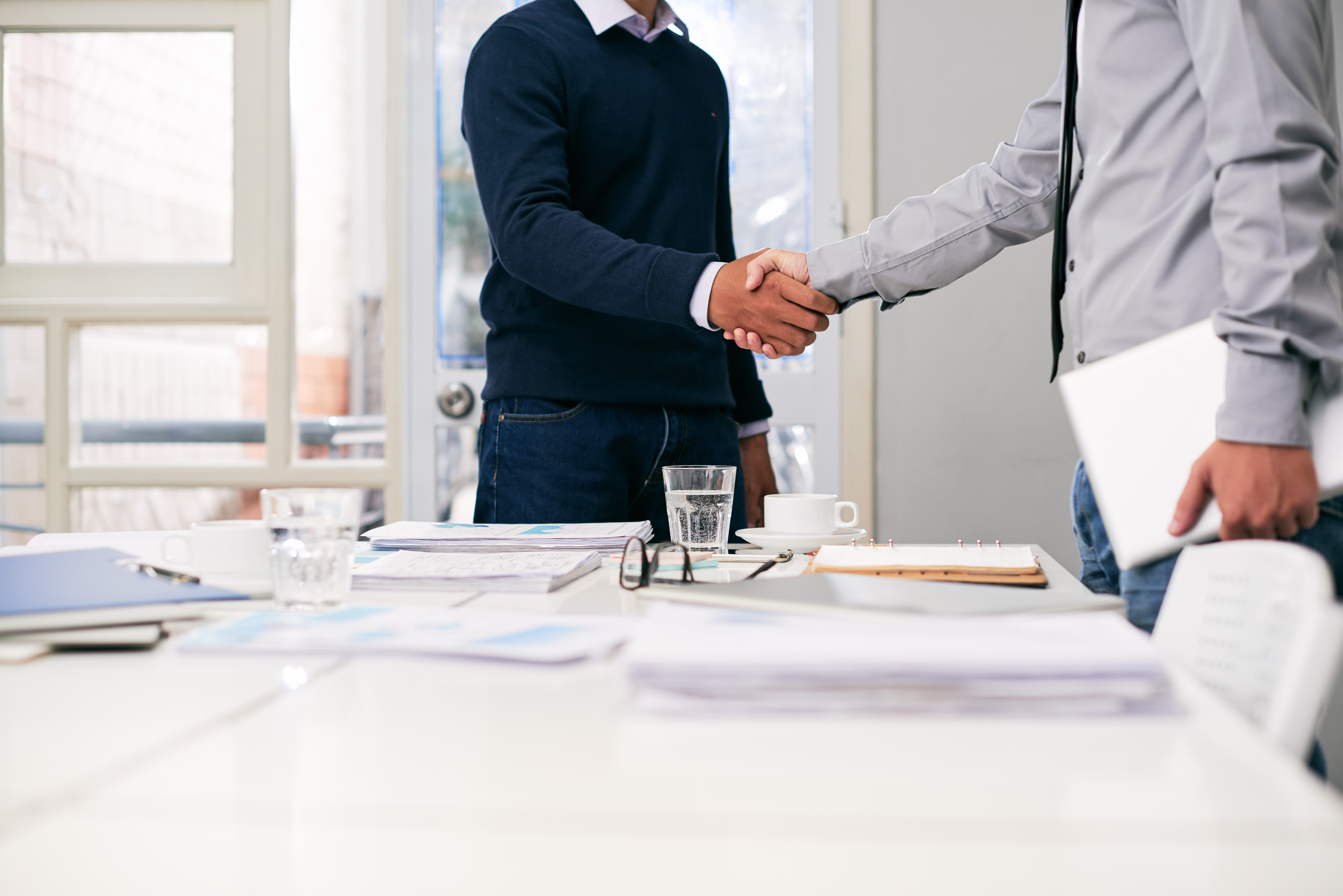 Business because. Business Greeting to partner.